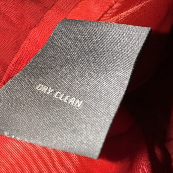 Just‎ Taylor Dress Women’s Size 14 Orange Geometric Quilted Pattern Retro Work - Picture 6 of 8